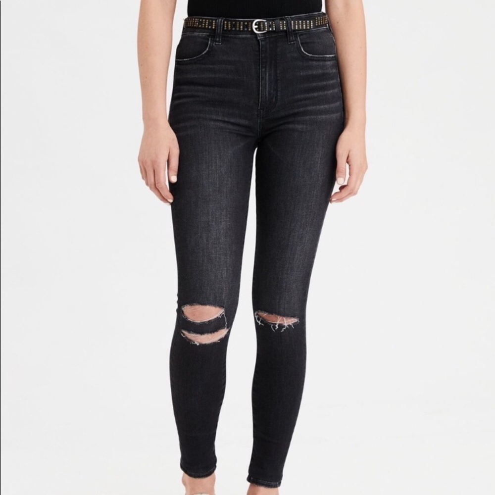 American Eagle Highest Rise Jegging black